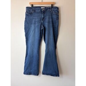 Warp + Weft PDX Portland Bootcut Jeans Womens 18x30 Medium Wash Blue Denim